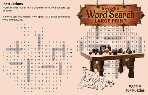 Shapes Word Search cover